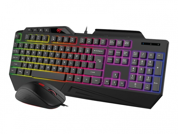 Havit Bundle med mekaniskt tangentbord, rgb-mus och löstagbart handledsstöd i gruppen COMPUTERTILBEHØR / GAMING / Tastatur hos TP E-commerce Nordic AB (38-98465)