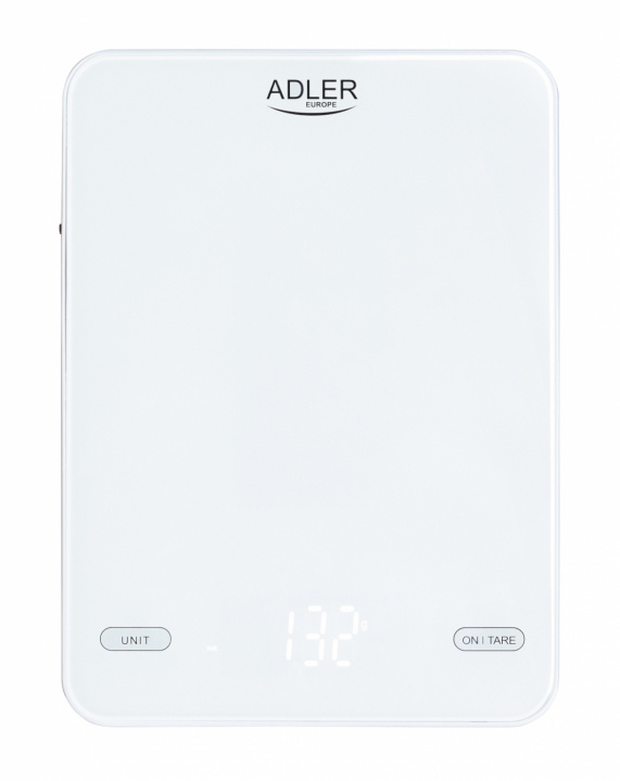 Adler AD 3177w Kitchen scale 10kg USB charged, White i gruppen HJEM, HUS & HAVE / Køkkenredskaber / Køkkenvægt hos TP E-commerce Nordic AB (38-98481)