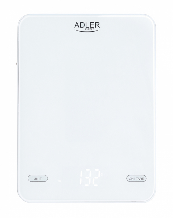 Adler AD 3177w Køkkenvægt 10 kg, USB-opladning, hvid i gruppen HJEM, HUS & HAVE / Køkkenredskaber / Køkkenvægt hos TP E-commerce Nordic AB (38-98481)