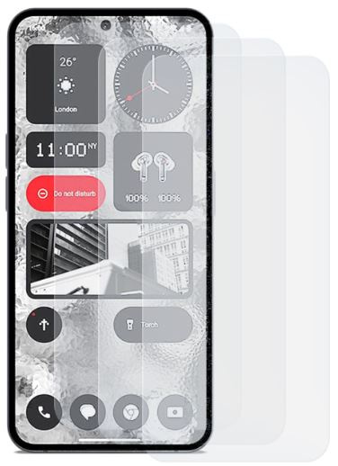 3-pakket Screen protector Hærdet glas 2,5D til Nothing Phone 2 i gruppen SMARTPHONES & TABLETS / Mobil Beskyttelse / Andre modeller hos TP E-commerce Nordic AB (38-98532PKT)