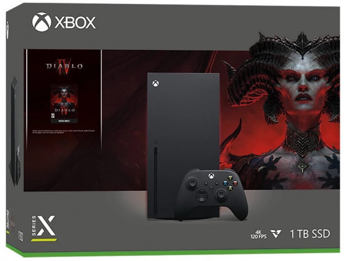 Microsoft Xbox Series X 1TB inkl. Diablo IV i gruppen HJEMMEELEKTRONIK / Spilkonsoller og tilbehør / Xbox Series X hos TP E-commerce Nordic AB (38-98562)