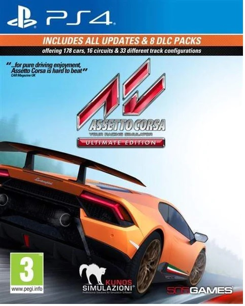 Assetto Corsa: Ultimate Edition (PS4) i gruppen HJEMMEELEKTRONIK / Spilkonsoller og tilbehør / Sony PlayStation 4 hos TP E-commerce Nordic AB (38-98601)
