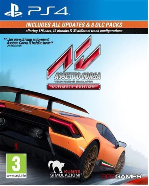 Assetto Corsa: Ultimate Edition (PS4) i gruppen HJEMMEELEKTRONIK / Spilkonsoller og tilbehør / Sony PlayStation 4 / Spil hos TP E-commerce Nordic AB (38-98601)