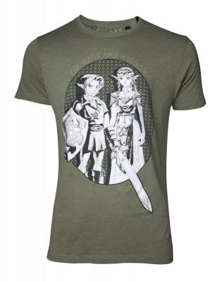 T-shirt Legends of Zelda - Link & Princess Zelda, XL i gruppen SPORT, FRITID & HOBBY / Accessories / T-shirts hos TP E-commerce Nordic AB (38-98618)