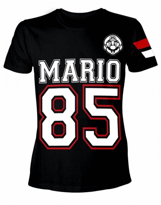 BIOWORLD T-shirt Mario Streetwear 85 Sort, S i gruppen SPORT, FRITID & HOBBY / Accessories / T-shirts hos TP E-commerce Nordic AB (38-98701)