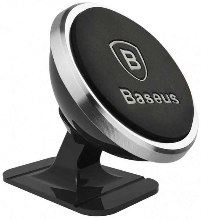 Baseus Magnetisk mobilhållare till bilen eller skrivbordet, Svart/silver i gruppen BIL / Bilholder / Bilholder Smartphone hos TP E-commerce Nordic AB (38-98726)