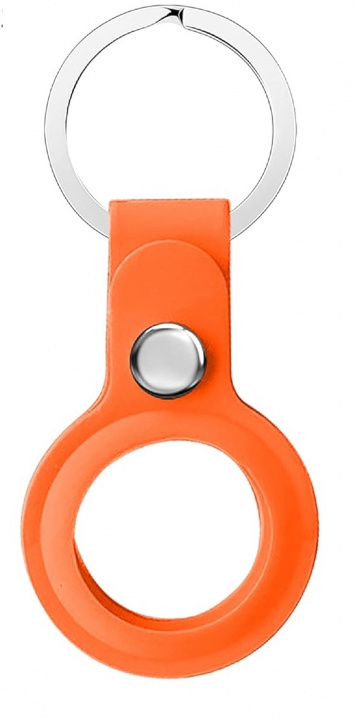 Silikoneholder til AirTag med nøglering, Orange i gruppen SMARTPHONES & TABLETS / Øvrigt tilbehør / Andet hos TP E-commerce Nordic AB (38-98788)