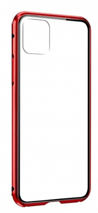 Mobiletui til iPhone 11 Pro Max, rød/gennemsigtig i gruppen SMARTPHONES & TABLETS / Mobil Beskyttelse / Apple / iPhone 11 Pro Max / Cover hos TP E-commerce Nordic AB (38-98803)