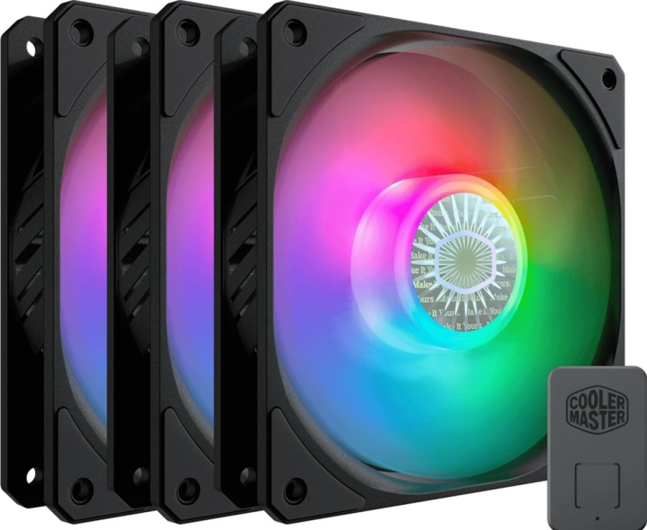 Cooler Master SickleFlow LED Chassifläkt, 120 ARGB, 3-pack i gruppen COMPUTERTILBEHØR / Computerkomponenter / Køling / Blæser hos TP E-commerce Nordic AB (38-99152)