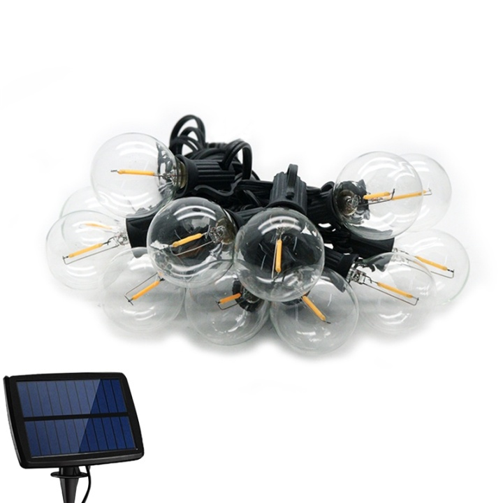 Forever Light Solcellebelysning, LED-lamper IP44, 5,5 m i gruppen HJEM, HUS & HAVE / Elektricitet & Belysning / Udendørs belysning / Solcellelys hos TP E-commerce Nordic AB (38-99256)