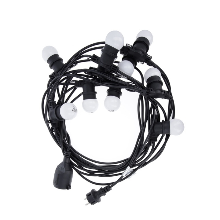 Forever Light LED loop, 10 stk. 2W lamper IP65, 12m i gruppen HJEMMEELEKTRONIK / Lys / LED-kæder hos TP E-commerce Nordic AB (38-99257)
