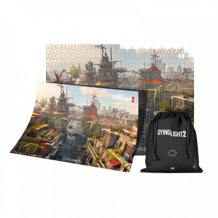 Good Loot 1000 brikker puslespil - Dying Light 2: City i gruppen SPORT, FRITID & HOBBY / Hobby / Puslespil hos TP E-commerce Nordic AB (38-99409)