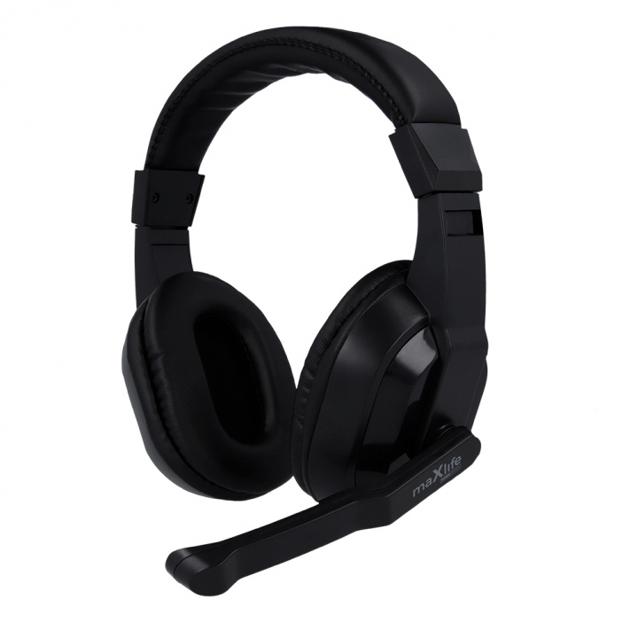 Maxlife Home Office hovedtelefoner med mikrofon MXHH-01 1,5 m sort i gruppen COMPUTERTILBEHØR / Computer Tilbehør / Headset hos TP E-commerce Nordic AB (38-99429)