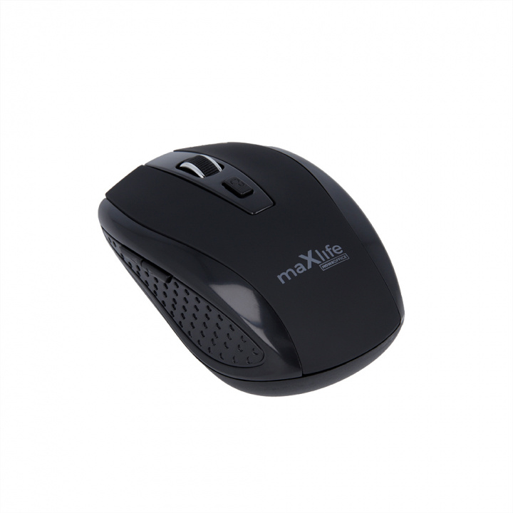 Maxlife Home Office MXHM-02 wireless optical mouse 800/1000/1600 DPI, Black i gruppen COMPUTERTILBEHØR / Mus og tastatur / Mus / Ledningsfri hos TP E-commerce Nordic AB (38-99431)