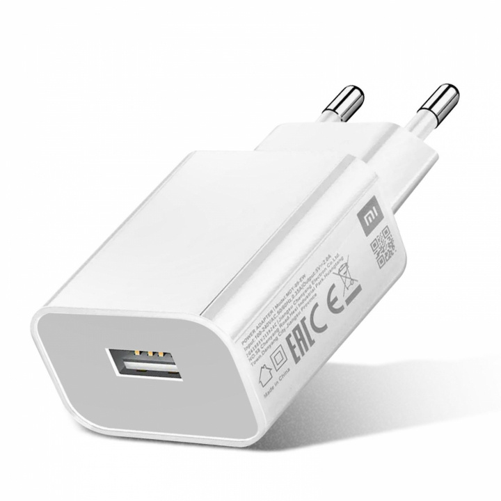 Xiaomi 2A USB-oplader, hvid i gruppen SMARTPHONES & TABLETS / Opladere og kabler / Vægoplader / Vægoplader USB hos TP E-commerce Nordic AB (38-99453)