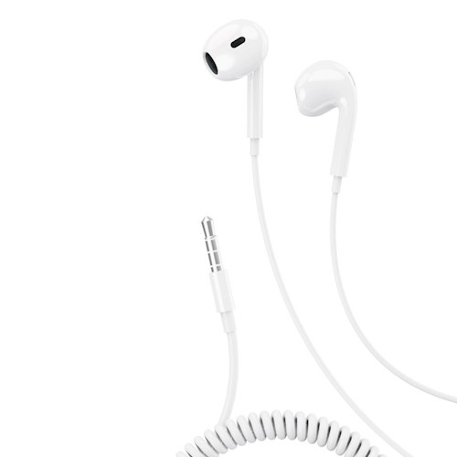 XO Wired earphones EP48 3,5mm, White i gruppen HJEMMEELEKTRONIK / Lyd & billede / Hovedtelefoner & Tilbehør / Hovedtelefoner hos TP E-commerce Nordic AB (38-99507)