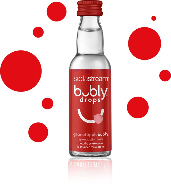 SodaStream Bubly Drops med granatæblesmag i gruppen HJEM, HUS & HAVE / Husholdningsapparater / Vand & Juice / Kulsyremaskiner / Smag hos TP E-commerce Nordic AB (38-99584)