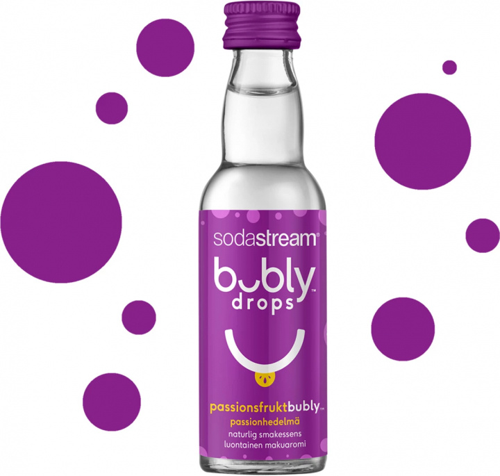 SodaStream Bubly Drops med smak av passionsfrukt i gruppen HJEM, HUS & HAVE / Husholdningsapparater / Vand & Juice / Kulsyremaskiner / Smag hos TP E-commerce Nordic AB (38-99585)
