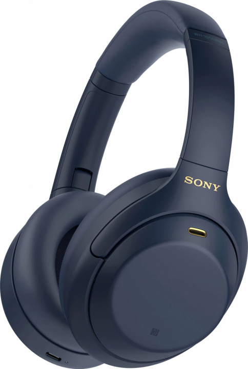Sony trådløse around-ear-hovedtelefoner WH-1000XM4, Blå i gruppen HJEMMEELEKTRONIK / Lyd & billede / Hovedtelefoner & Tilbehør / Hovedtelefoner hos TP E-commerce Nordic AB (38-99639)