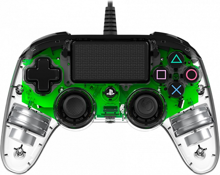 Nacon Wired illuminated Compact kontroll, Grön LED (PS4/PC) i gruppen HJEMMEELEKTRONIK / Spilkonsoller og tilbehør / Sony PlayStation 4 / Tilbehør hos TP E-commerce Nordic AB (38-99701)