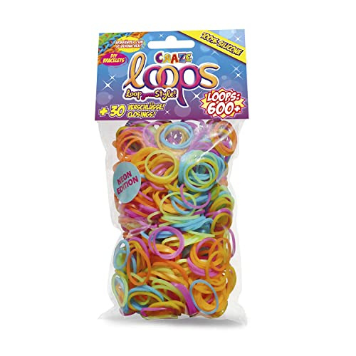 Craze Loops silikoneringe til armbånd, 600stk i gruppen LEGETØJ, BØRN & BABY / Legetøj / Hobbyartikler hos TP E-commerce Nordic AB (38-99767)