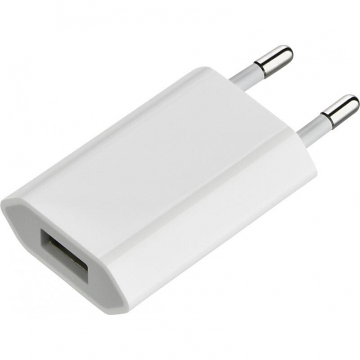Universal USB-A vægadapter, 1A i gruppen SMARTPHONES & TABLETS / Opladere og kabler / Vægoplader / Vægoplader USB hos TP E-commerce Nordic AB (38-99809)