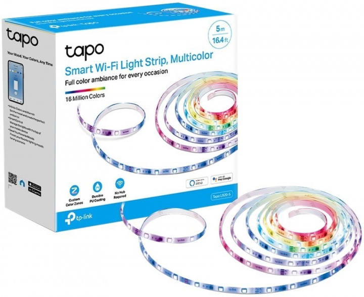 TP-Link Tapo L920-5 Lysrem 13.5W 16 millioner farver i gruppen HJEMMEELEKTRONIK / Lys / LED-kæder hos TP E-commerce Nordic AB (38-99886)