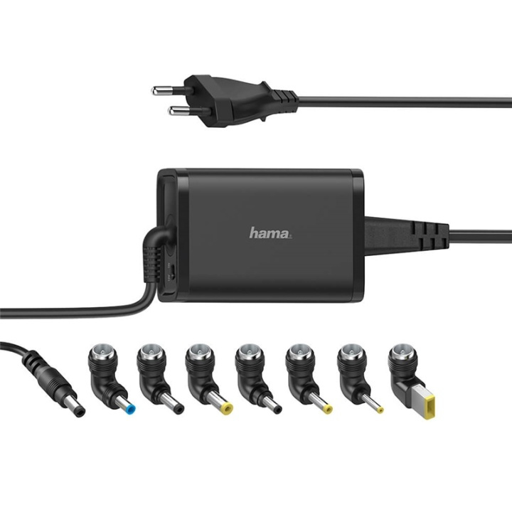 HAMA Notebook Strømforsyning Universal 100-240V 15-19V/45W 8x Adaptere i gruppen COMPUTERTILBEHØR / Bærbare computere og tilbehør / Oplader / Opladere til laptops / Universal hos TP E-commerce Nordic AB (A00148)