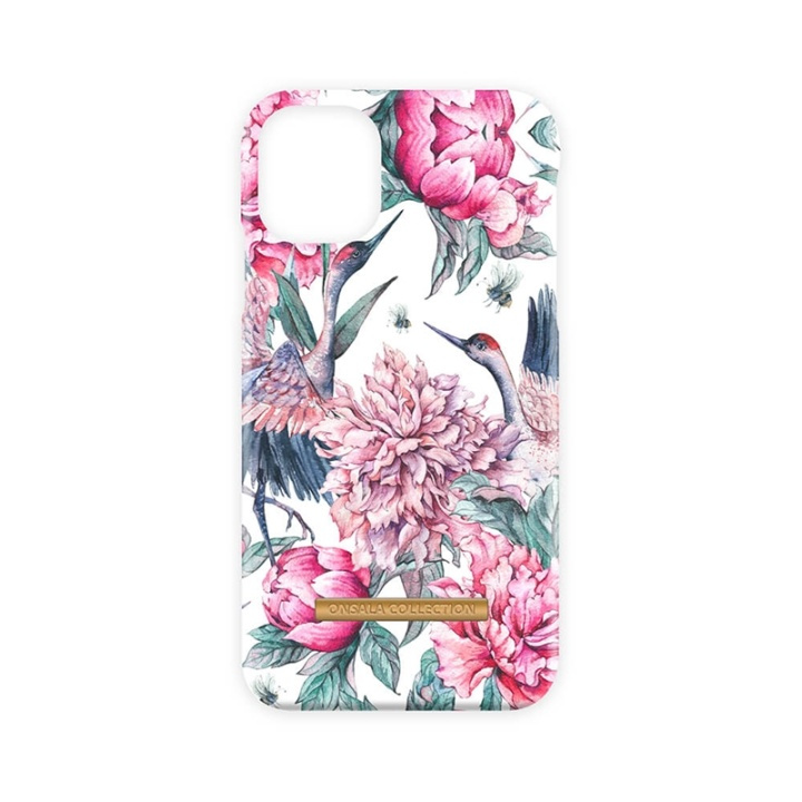 ONSALA COLLECTION Mobil Cover Soft Pink Crane iPhone 11 i gruppen SMARTPHONES & TABLETS / Mobil Beskyttelse / Apple / iPhone 11 / Cover hos TP E-commerce Nordic AB (A00246)