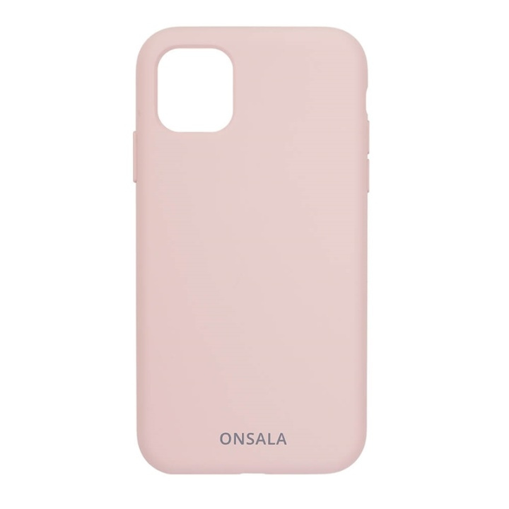 ONSALA Mobilcover Silikone Sand Pink - iPhone 11 Pro Max i gruppen SMARTPHONES & TABLETS / Mobil Beskyttelse / Apple / iPhone 11 Pro Max / Cover hos TP E-commerce Nordic AB (A00282)
