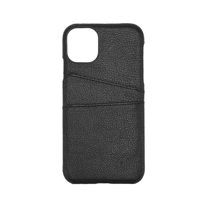 ONSALA COLLECTION Mobil Cover Læder Sort iPhone 11 med Kortrum i gruppen SMARTPHONES & TABLETS / Mobil Beskyttelse / Apple / iPhone 11 / Cover hos TP E-commerce Nordic AB (A00286)