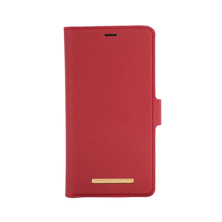 ONSALA COLLECTION Wallet Saffiano Red iPhone 11 PRO MAX i gruppen SMARTPHONES & TABLETS / Mobil Beskyttelse / Apple / iPhone 11 Pro Max / Cover hos TP E-commerce Nordic AB (A00304)