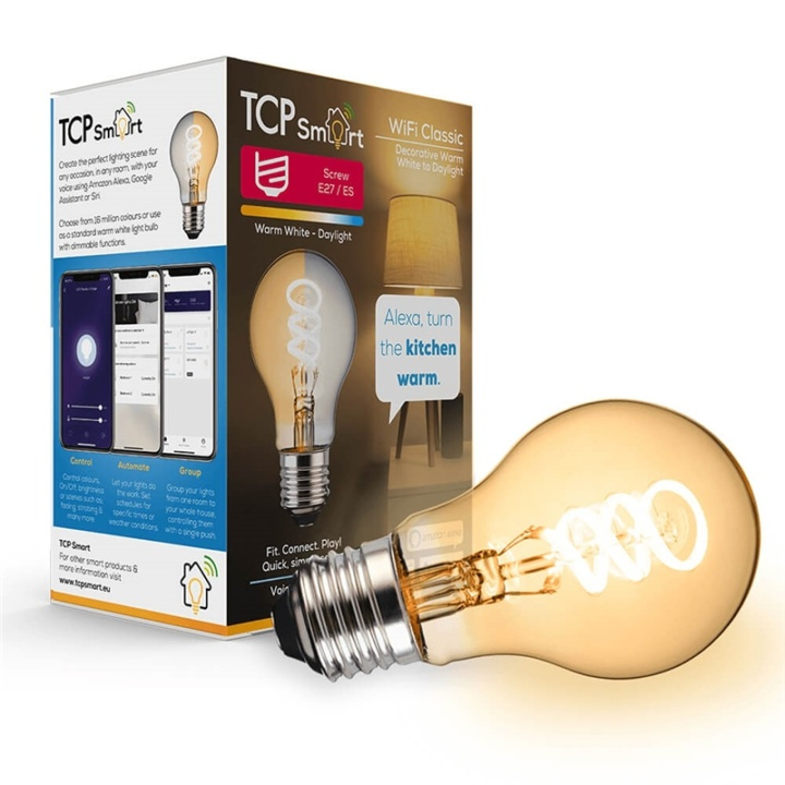TCP SMART WIFI LED-lampa Classic Twist+CCT ES/E27 i gruppen HJEM, HUS & HAVE / Smart hjem / Smart belysning hos TP E-commerce Nordic AB (A00400)