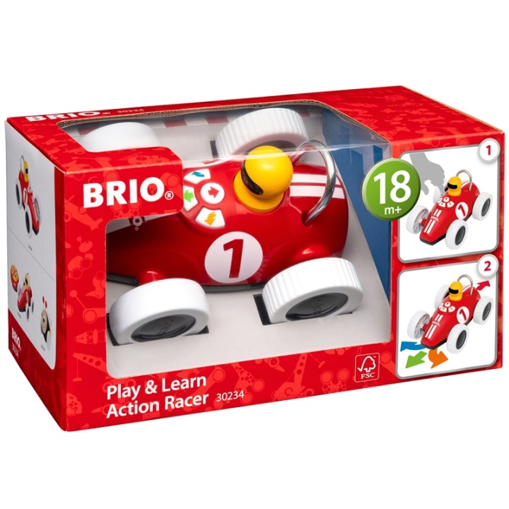 Brio 30234 Play & Learn Action Race i gruppen LEGETØJ, BØRN & BABY / Babyleg (0-3 år) / Aktivitetslegetøj hos TP E-commerce Nordic AB (A00593)