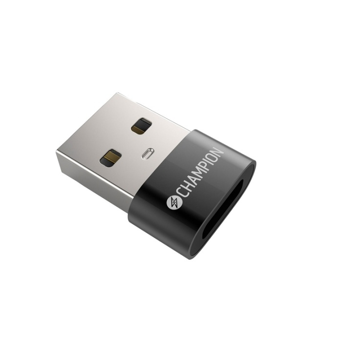 Champion Adapter USB-A til USB-C hun i gruppen SMARTPHONES & TABLETS / Opladere og kabler / Adaptere hos TP E-commerce Nordic AB (A00614)