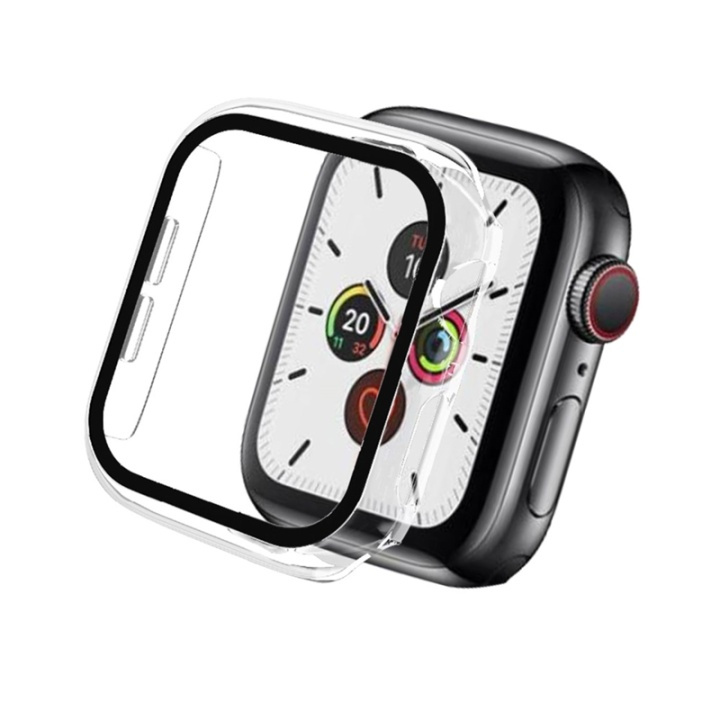 Champion Full cover Case Apple Watch SE/6/5/4 40mm, Transparent i gruppen SMARTPHONES & TABLETS / Træning, hjem og fritid / Apple Watch & Tilbehør / Tilbehør hos TP E-commerce Nordic AB (A00622)