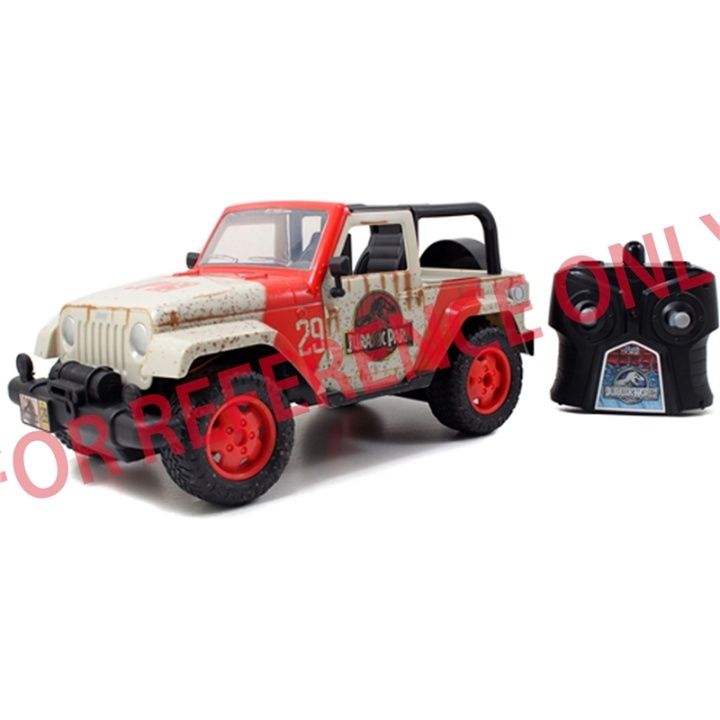 Jada Toys Jurassic Park RC Jeep Wrangle i gruppen LEGETØJ, BØRN & BABY / Radiostyrede / Radiostyrede biler hos TP E-commerce Nordic AB (A00772)