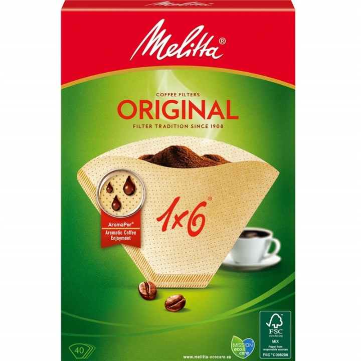 Melitta Kaffefilter 1X6 40pack (Obs 8 i gruppen HJEM, HUS & HAVE / Husholdningsapparater / Kaffe og espresso / Filtre og tilbehør hos TP E-commerce Nordic AB (A00878)