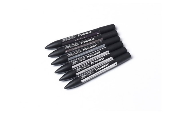 WINSOR Promarker 6pcs neutral tones i gruppen SPORT, FRITID & HOBBY / Hobby / Mal & Tegn / Kuglepenne, Farveblyanter & Tuschpenne hos TP E-commerce Nordic AB (A01213)