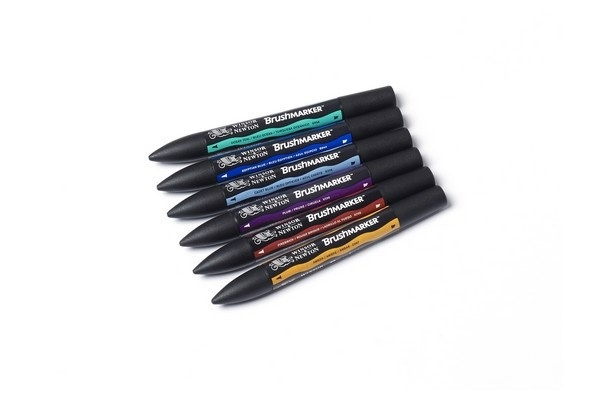 WINSOR Brushmarker 6 Rich Tones i gruppen SPORT, FRITID & HOBBY / Hobby / Mal & Tegn / Kuglepenne, Farveblyanter & Tuschpenne hos TP E-commerce Nordic AB (A01222)