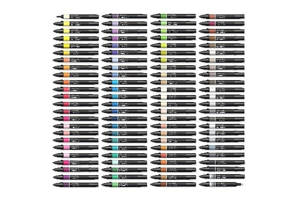 WINSOR Promarker set 96pcs i gruppen SPORT, FRITID & HOBBY / Hobby / Mal & Tegn / Kuglepenne, Farveblyanter & Tuschpenne hos TP E-commerce Nordic AB (A01240)