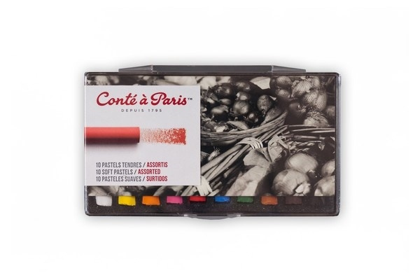 Conte Soft Pastel Set 10 Assorted P i gruppen SPORT, FRITID & HOBBY / Hobby / Mal & Tegn / Kuglepenne, Farveblyanter & Tuschpenne hos TP E-commerce Nordic AB (A01282)