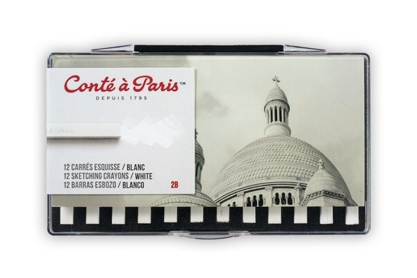 Conte Esquisse Carre Set Blanc 2B i gruppen SPORT, FRITID & HOBBY / Hobby / Mal & Tegn / Kuglepenne, Farveblyanter & Tuschpenne hos TP E-commerce Nordic AB (A01290)