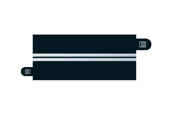 SCALEXTRIC Single Lane Half Straight (4) i gruppen LEGETØJ, BØRN & BABY / Radiostyrede / Bilbaner / Skinner hos TP E-commerce Nordic AB (A01378)