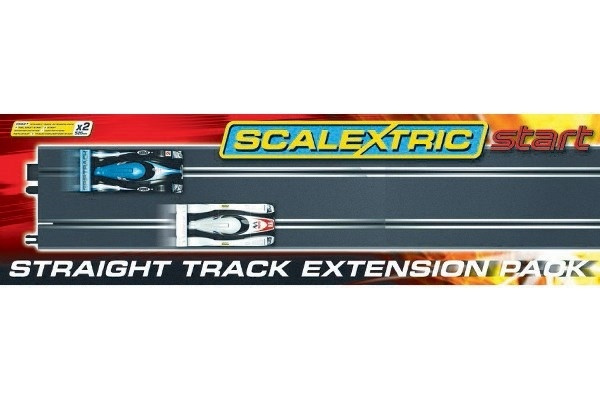 SCALEXTRIC \'START\' track straight 2pcs i gruppen LEGETØJ, BØRN & BABY / Radiostyrede / Bilbaner / Skinner hos TP E-commerce Nordic AB (A01390)