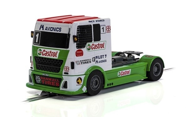 SCALEXTRIC Racing Truck - Red & Green & White i gruppen LEGETØJ, BØRN & BABY / Radiostyrede / Bilbaner / Bilar hos TP E-commerce Nordic AB (A01476)