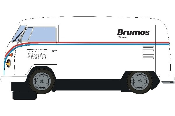 SCALEXTRIC VW Panel Van T1b - Brumos Racing i gruppen LEGETØJ, BØRN & BABY / Radiostyrede / Bilbaner / Bilar hos TP E-commerce Nordic AB (A01506)