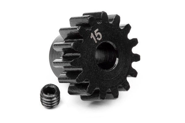 HPI Pinion Gear 15 Tooth (1M/5Mm Shaft) i gruppen LEGETØJ, BØRN & BABY / Radiostyrede / Reservedele & Ekstra Tilbehør / HPI / Standard dele & Tuning / Pinions hos TP E-commerce Nordic AB (A01579)