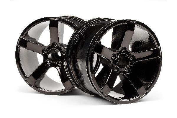 HPI Bullet Mt Wheels Black Chrome (Pr) i gruppen LEGETØJ, BØRN & BABY / Radiostyrede / Reservedele & Ekstra Tilbehør / HPI / Fælge / Offroad hos TP E-commerce Nordic AB (A01800)