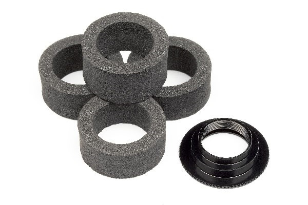 HPI Servo Saver Foam (4Pcs) With Adjust Nut i gruppen LEGETØJ, BØRN & BABY / Radiostyrede / Reservedele & Ekstra Tilbehør / HPI / Reservedele & Tuning / Støddæmpere hos TP E-commerce Nordic AB (A02113)